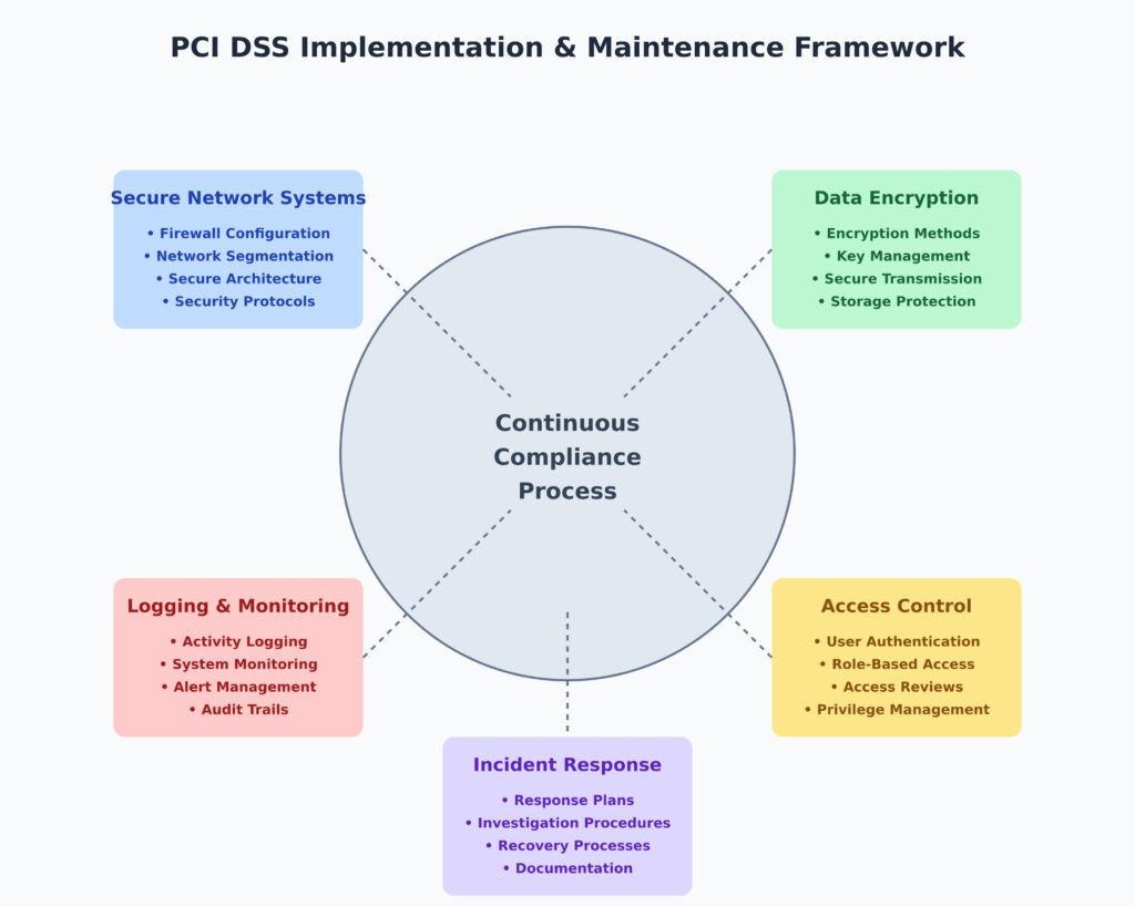 Implementing and maintaining PCI DSS compliance